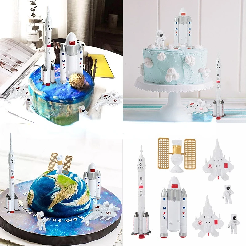 

Space Satellite Toy Set Exploration Rocket Shuttle Universe Aviation Model Pretend Play Simulation Educational Toys for Children