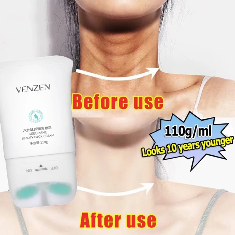 

Neck Firming Anti-Wrinkle Smooth Double -Roller Tone-Up Rejuvenation Whitening Cream Moisturizing Beauty Skin Care Serum 110g
