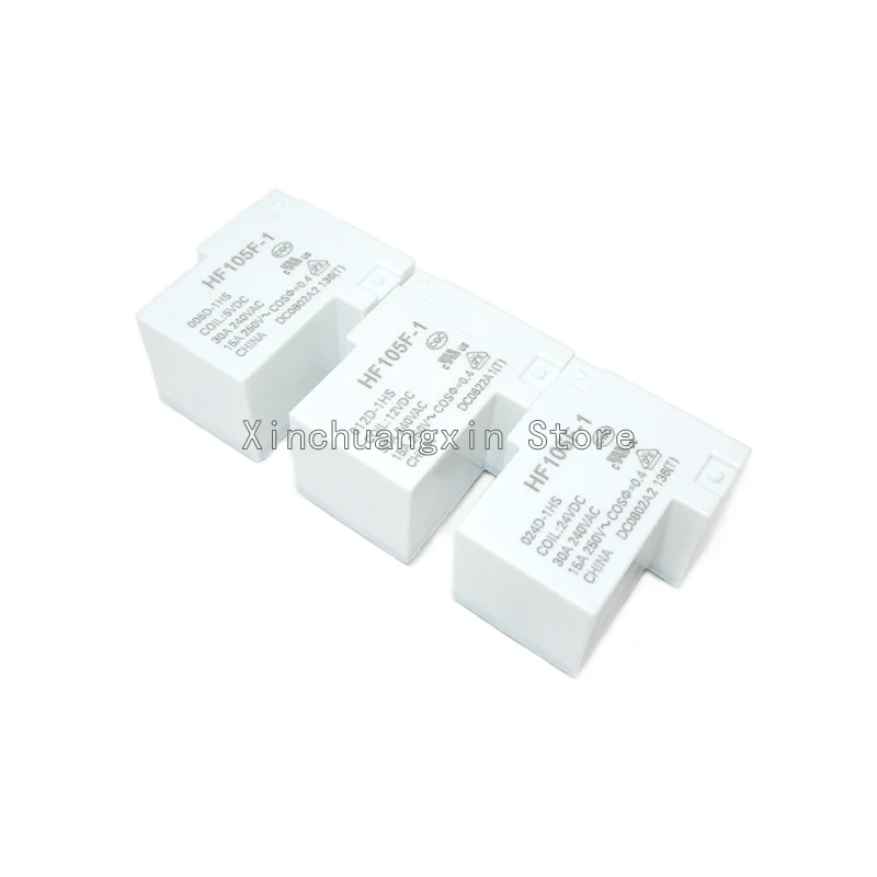 1 шт. Оригинальное реле питания HF-JQX-105F-1-005D-1HS 024D-1HS 12V DC24V 4-контактный 1cav 220V30A