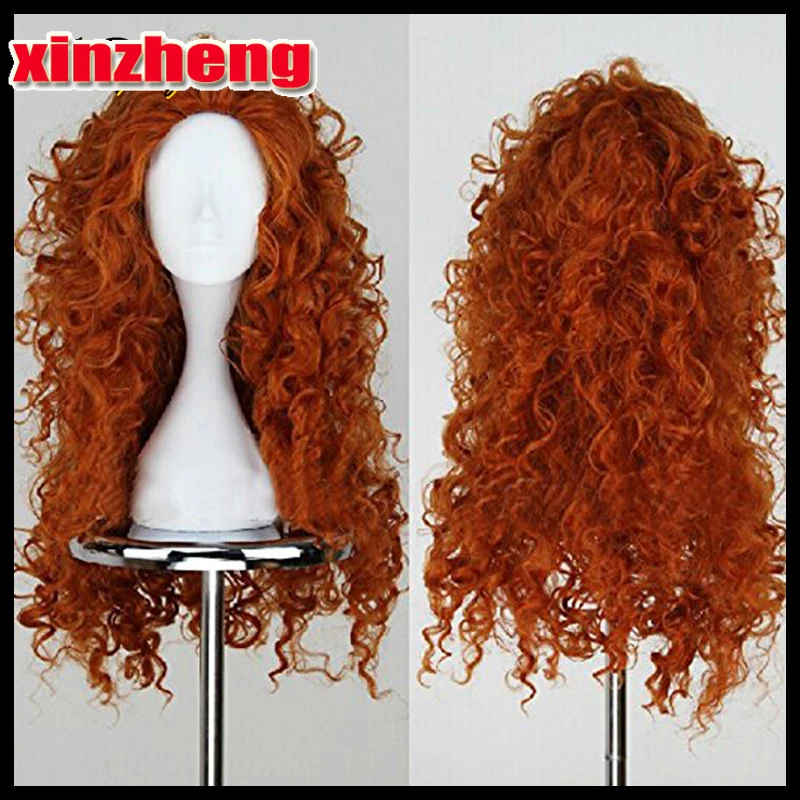 

Brave Merida Cosplay Wig Long Curly Role Play Wig Halloween Hair Halloween Women Wig Costume Cosplay