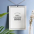 Настенный календарь 2022, милый Простой Настенный ежемесячный календарь, планировщик, запись заметок, Подвесной Настенный календарь для дома и офиса