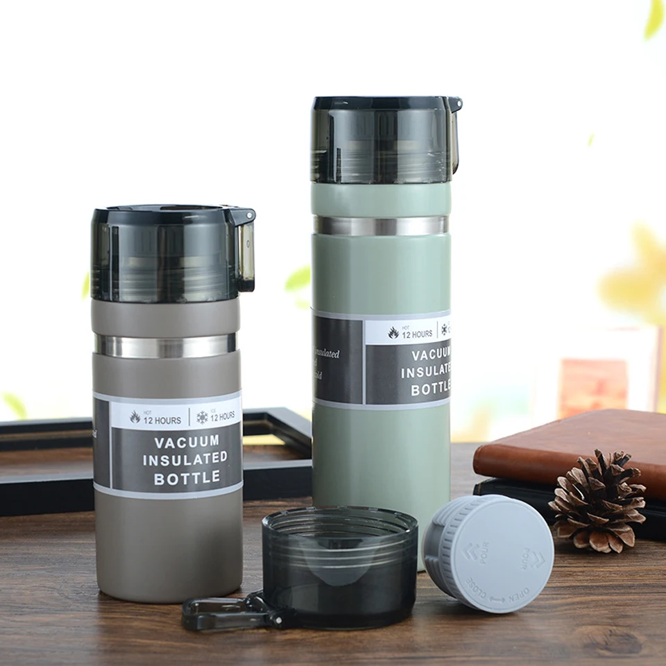 

500ml 700ml Business Thermos Water Bottle Double Layer Stainless Steel Vacuum Sealed Cup Tumbler Portabl Travel Mug Leakproof