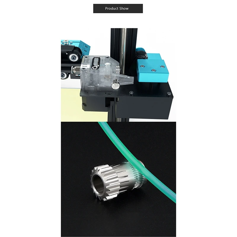 2Pcs Extruder Gears MK8 Stainless Steel Double Extrusion Wheels Bowden Gear 3D Printer Part for CR10 Ender 3 |