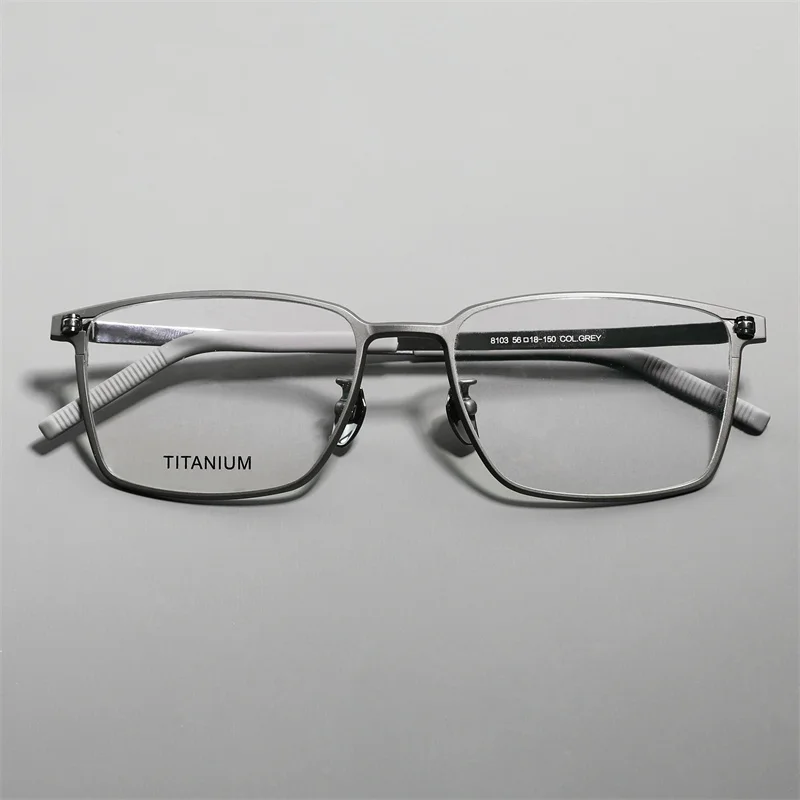 Квадратные очки искусственные титановые мужские деловые ультралегкие для