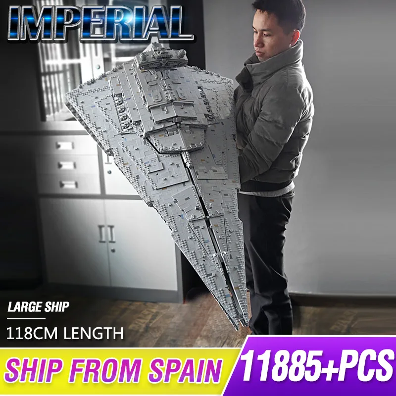 Образец King 13135 ISD Monarch Star Destroyer MOC-23556 модель космического корабля строительные