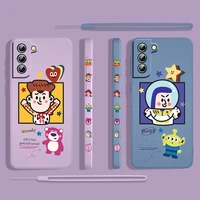 toy story cartoon disney for samsung galaxy s22 s21 s20 s10 note 20 10 ultra plus pro fe lite 5g liquid left rope phone case
