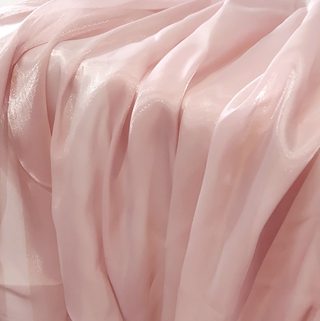 

Solid color Organza Fabric Shiny iridescent Fashion Fabric By the Meter