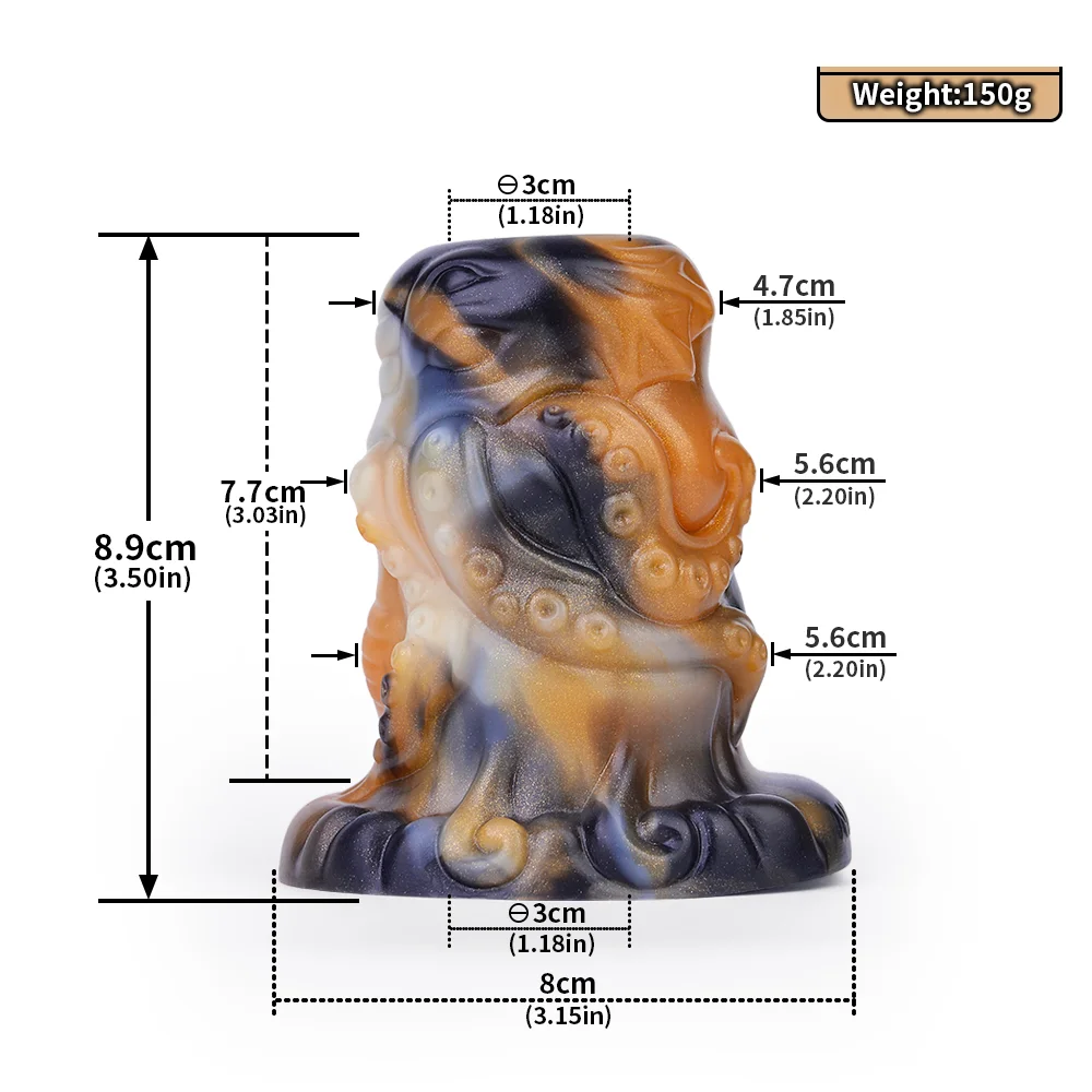 Мягкая силиконовая штепсельная вилка LUUK в виде осьминога