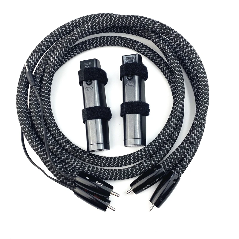 Ветровой аналоговый аудиокабель RCA с 72 в Carbon DBS для Hi-Fi усилителя, CD-плеера, ЦАП