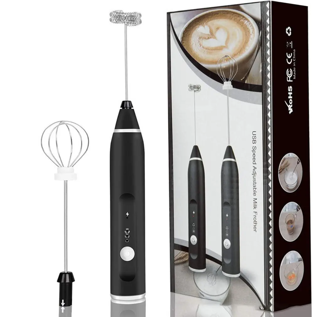 

1PC Portable USB Charger Electric Milk Frother Egg Beater Whisk Drink Mixer for Coffee Milk Cappuccino Egg Beating