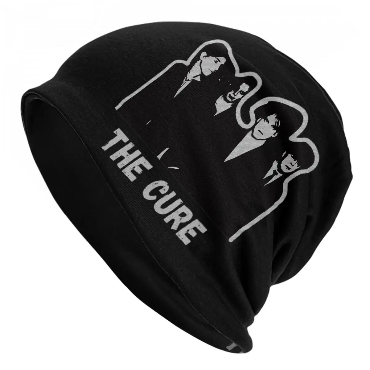 

The Cure Music Band шапка бини для осени зимы Skullies рок облегающие шапки Мужская модная теплая двойная вязаная шапка