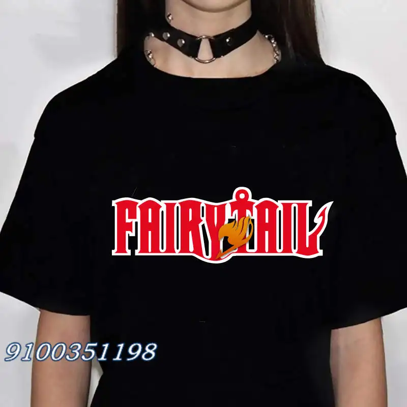 

Hot Anime Fairy Tail T Shirt Printed Tees Women Japanese Tshirt Harajuku Y2K Clothes Female Streetwear T-shirt Drop shipping