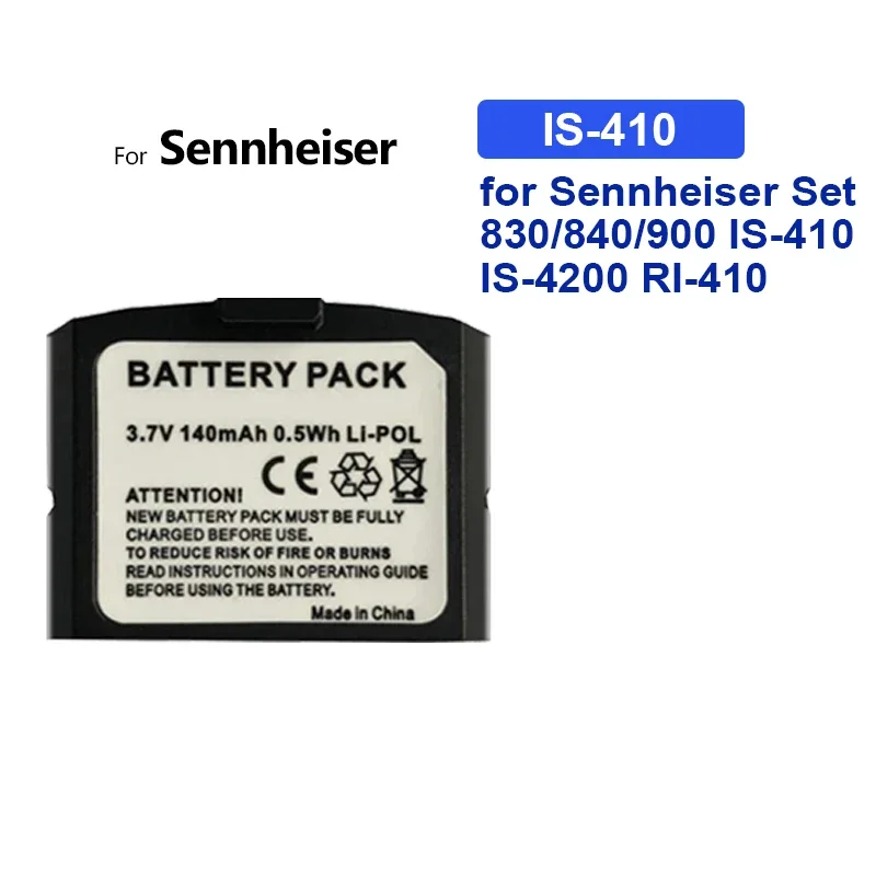 Сменный аккумулятор 140 мАч HC-BA300 для Sennheiser IS-410 IS-4200 RI-410 RR4200 RS-4200 Set 830/840/900