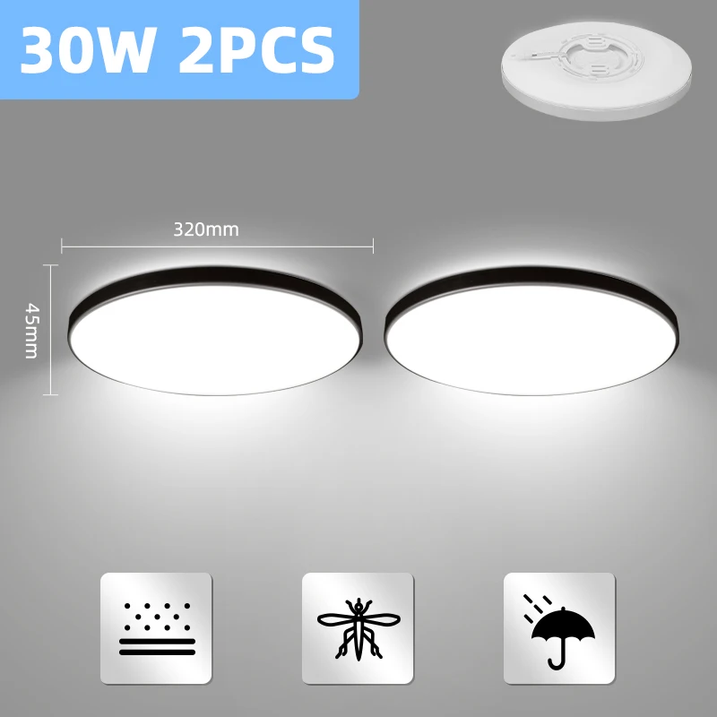 Светодиодная потолочная лампа 220 В Современная панель ультратонкие потолочные