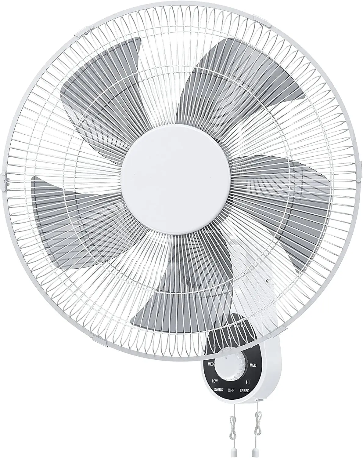 

Fan, 16 Inch Mounted Fan with 5 Blades, 3 Speeds, Fan Indoor with High Efficiency Motor, 90° Oscillating Fans for Home Office