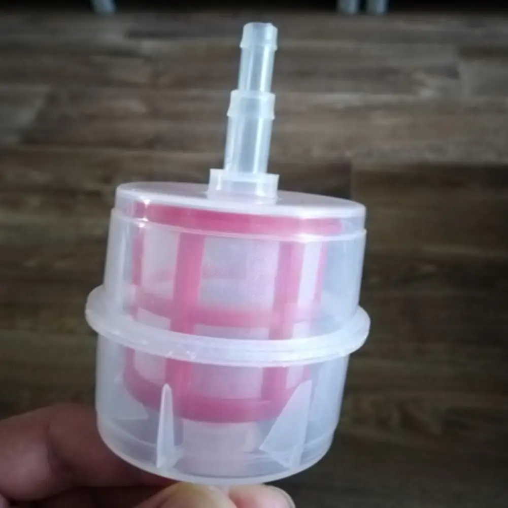 

1PC Universal Car Parts Large Inline Fuel Filter Auto 8mm Pipe 6mm Plastic Hose R3I3