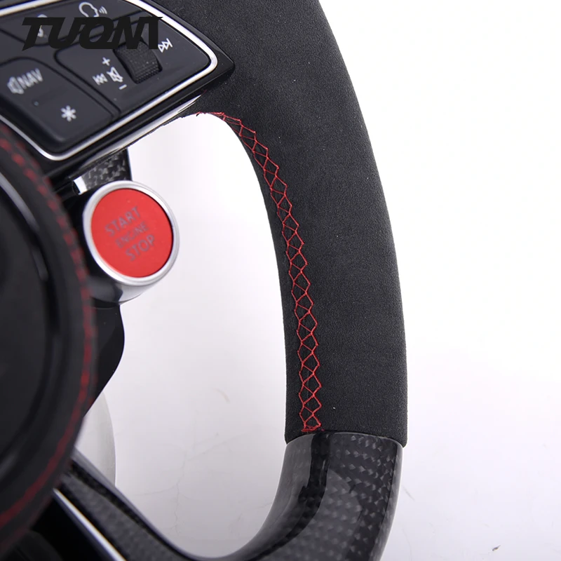 Подходит для Audi A3 8P A4 B9 A6 C7 A5 Q3 Q7 S3 8V S5 Rs3 Rs5 TTS 8J MK3 R8 SQ5 Автомобильный руль с