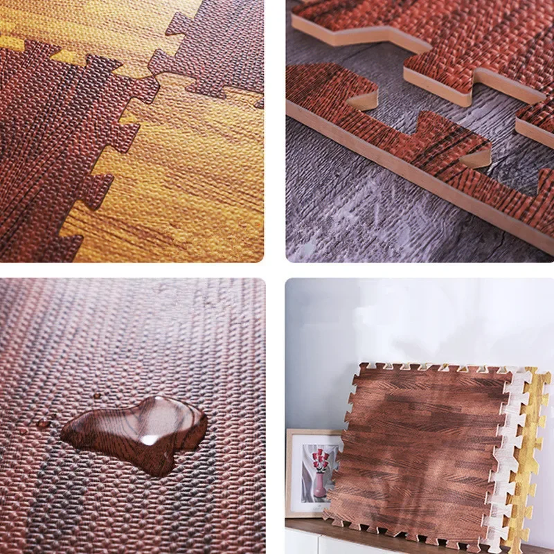 12 шт. деревянные игровые коврики 30x30 см