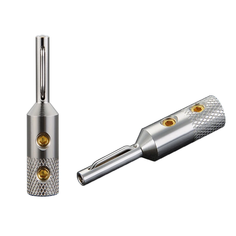 New Viborg Hifi Audio Banana Plug Pure Copper Silver/Gold/Rhodium Plated Available VB401 Jack Terminal for 5mm Speaker Wire