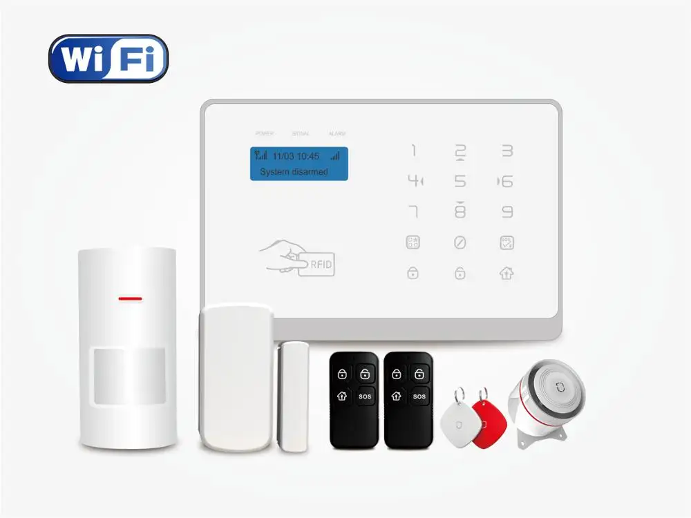 New Tuya Smart Home Security Alarm GSM WIFI Home Alarm System enlarge