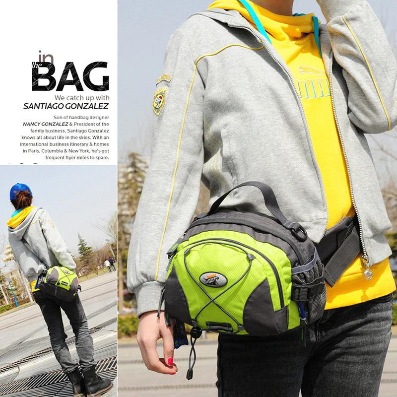 Jogging Mini Bag Women Running Gym Hip Hydration Fanny Pack Man City Handbag Outdoors Bicycle Sports Cross Shoulder Tote Bag