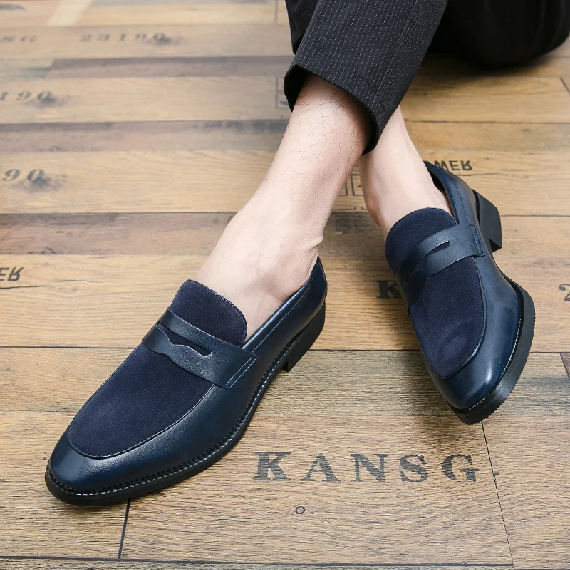 

Business Leather Men Shoes Summer Slip on Loafers Men Casual Leather Shoes Black Flats Driving Shoes Moccasins