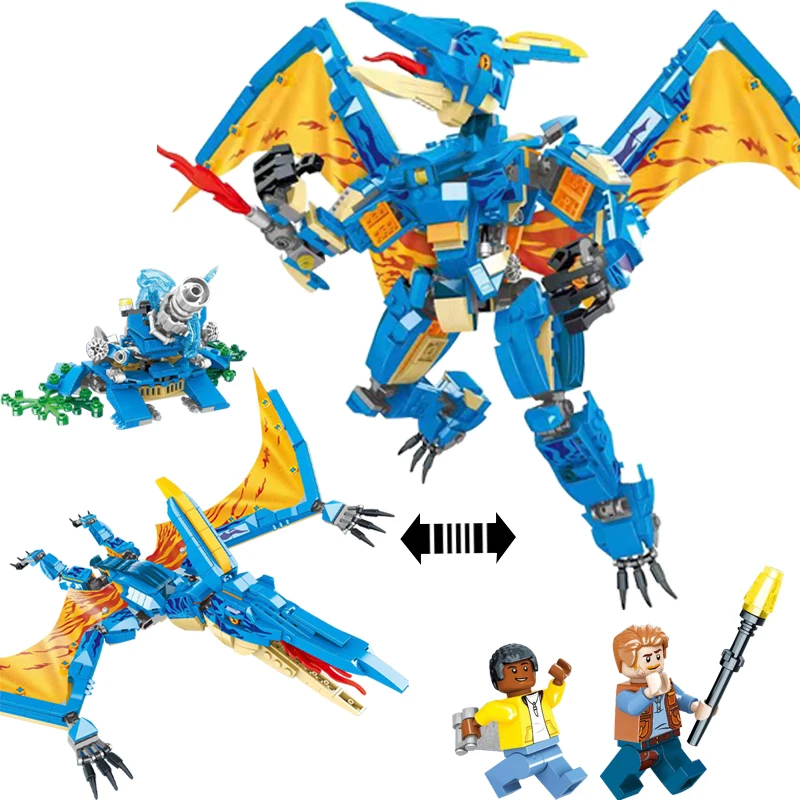 

Dinosaur building blocks Jurassic Tyrannosaurus giant model assembled difficult boy toys