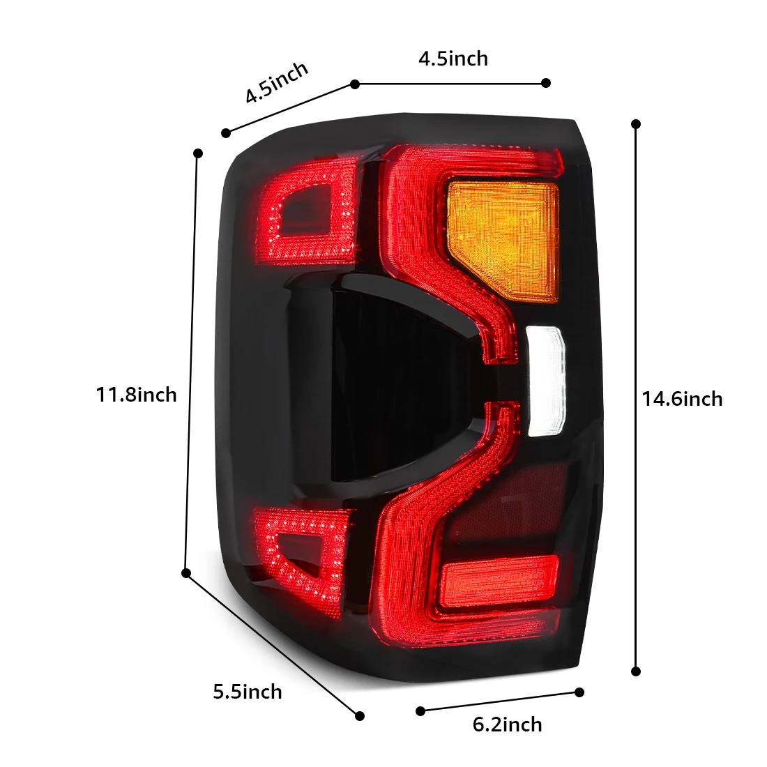 Задние фонари для Ford Ranger 2023 задние противотуманные заднего хода с поворотником