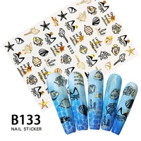 nail stickers spring and summer flowers and plants series gummed 3d nail art stickers decals makeup art decoration