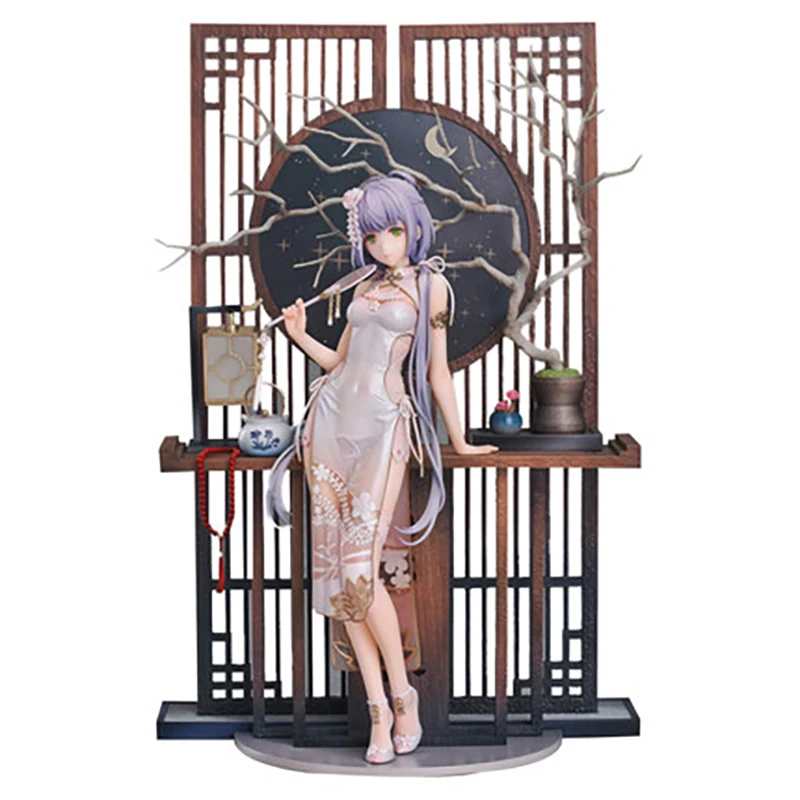 

23Cm Vocaloid China Project Anime Action Figure Cheongsam Qipao Luo Tianyi Two-Dimensional Model Doll Garage Kit Toys Gift