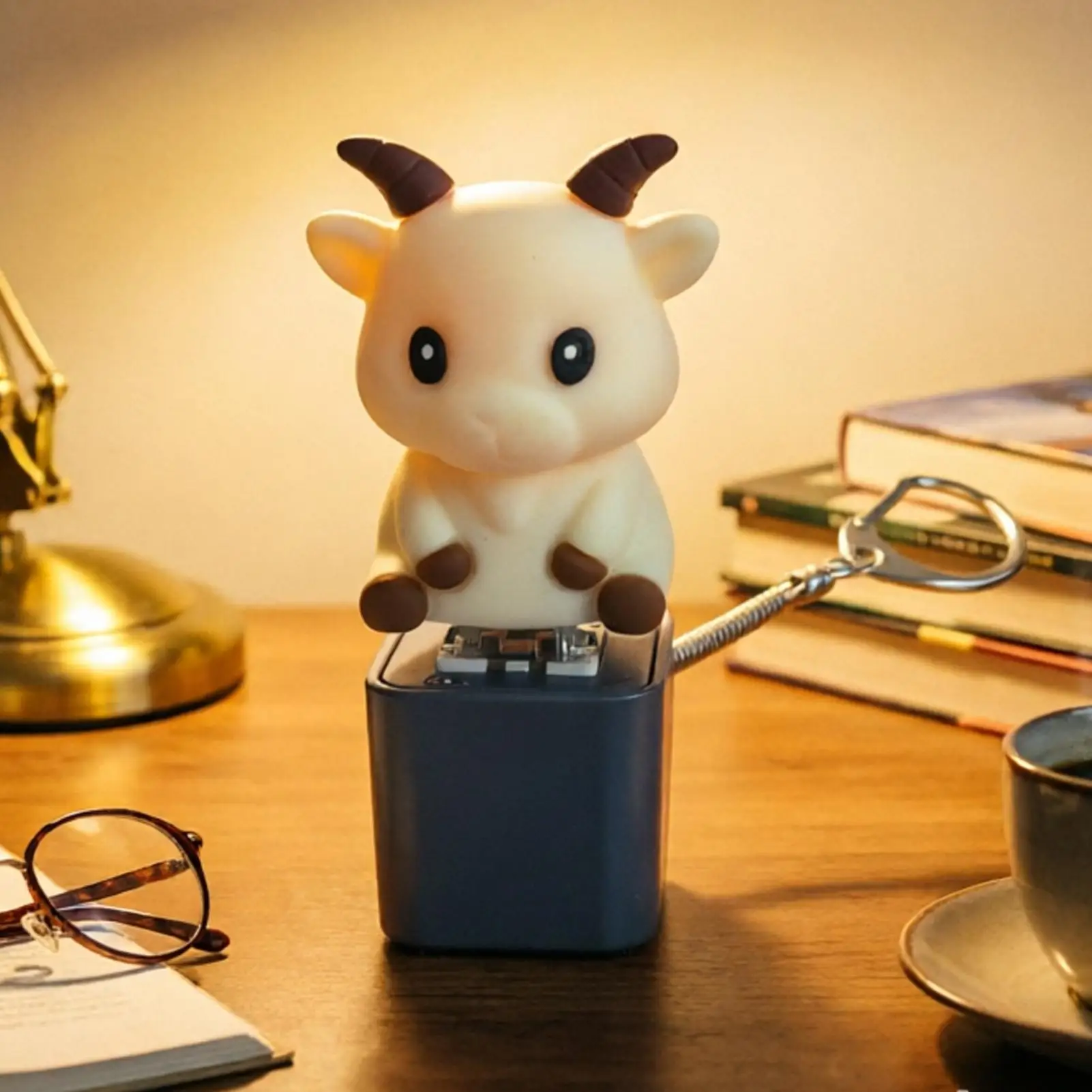 Фото Брелок-антистресс Clicker Fidget Fun Animal со светодиодной подсветкой и звуком, брелок-клавиатура для школы, совещаний, дома, класса, работы №5