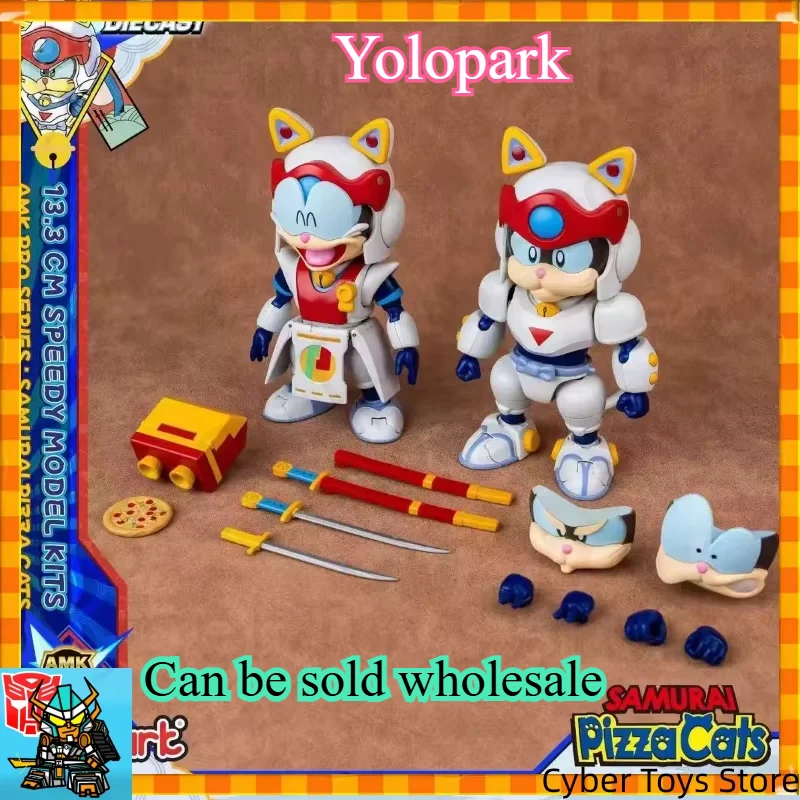 Фото В наличии: Трансформирующиеся игрушки Yolopark AMK PRO Series Kung Fu Cat Party Notaro Kung Fu Cat, предварительно собранные, из сплава №2