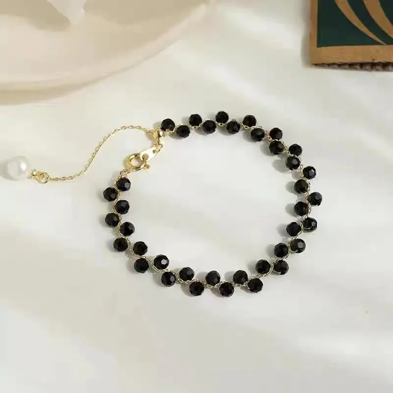 2022 корейский новый дизайн модные ювелирные изделия короткое ожерелье с черным