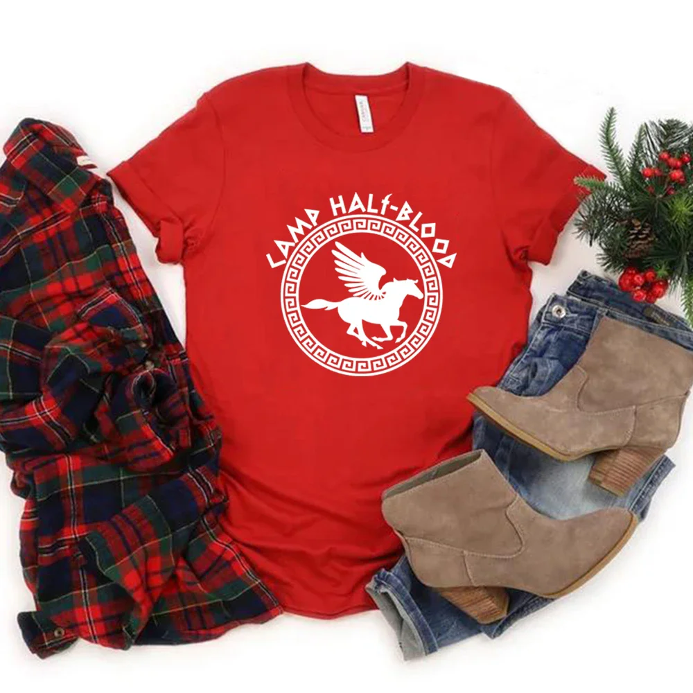Футболки Camp Half Blood осенняя футболка с игровым лагерем волшебный подарок на