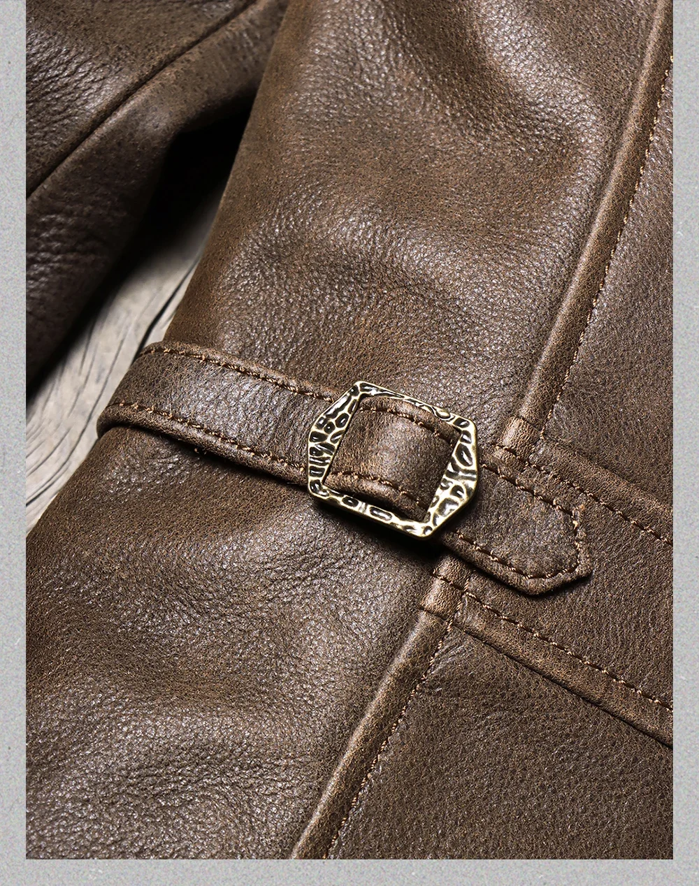 Blunt Razor1940s без покрытия стираная матовая цельнозернистая воловья кожа