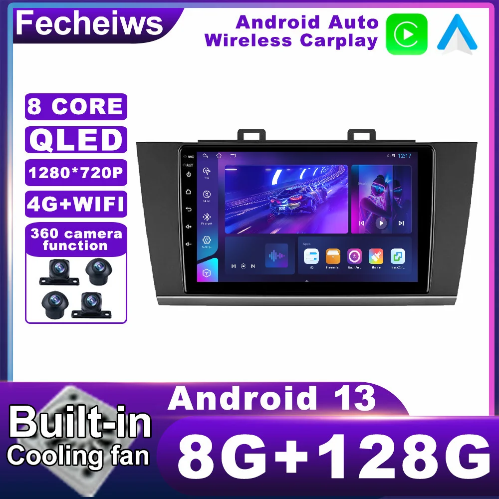 

Android 13 For Subaru Outback 5 2014 - 2018 Legacy 6 2014 - 2017 Car Radio No 2din Autoradio QLED WIFI Multimedia DSP BT RDS