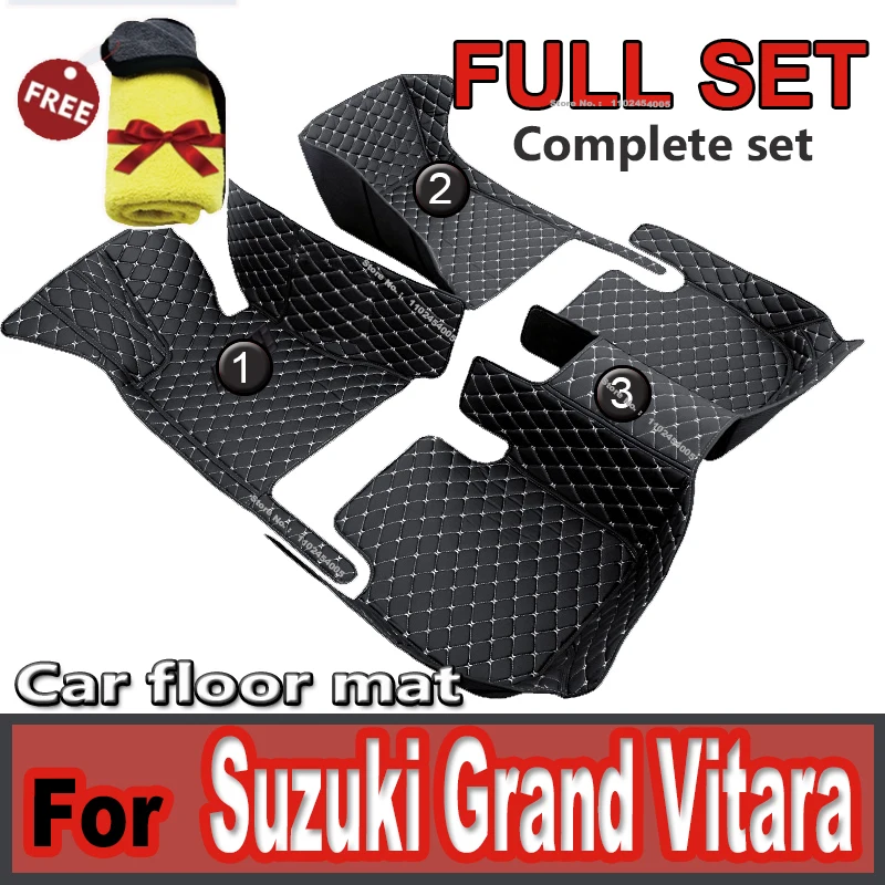 

Car floor mats for Suzuki Grand Vitara (Four doors) 2007-2009 2010 2011 2012 2013 2014 2015 2016 2017 auto foot Pads automobile