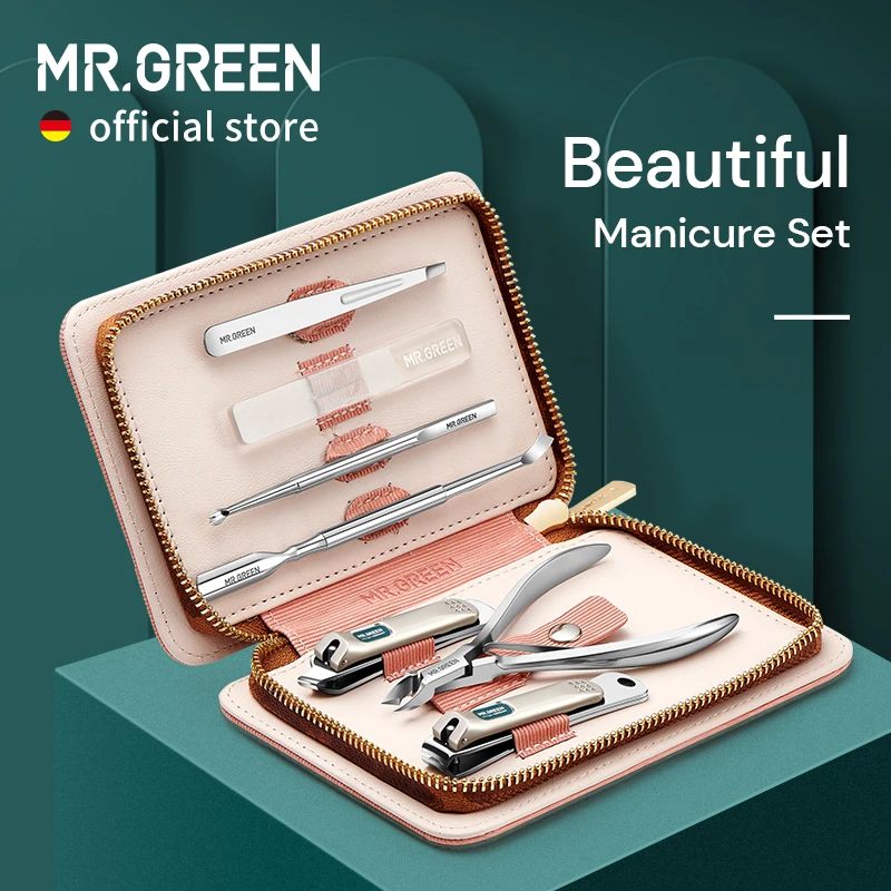MR.GREEN Manicure Set Pedicure Sets Nail Clippers Tools Stainless