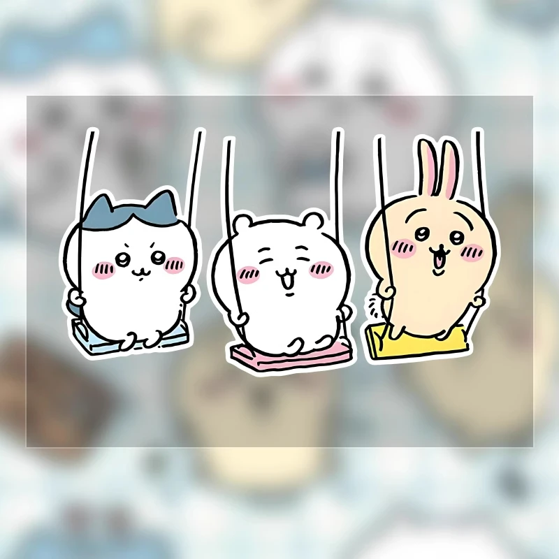 Chiikawa Hachiware Usagi милый мультфильм мотоцикл царапины автомобиль чемодан украшение