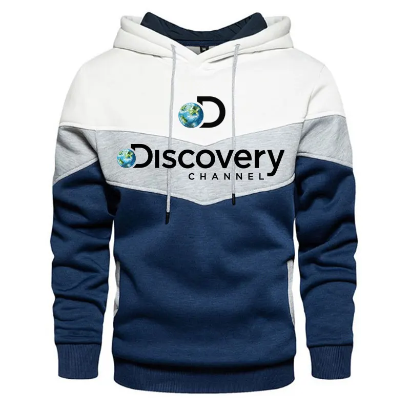 

Discovery Channel Hoodies Men Sweatshirts Long Sleeve Fleece Oversized Hoodie Fashion Hip Hop Warm Streetwear Sweatshirt male