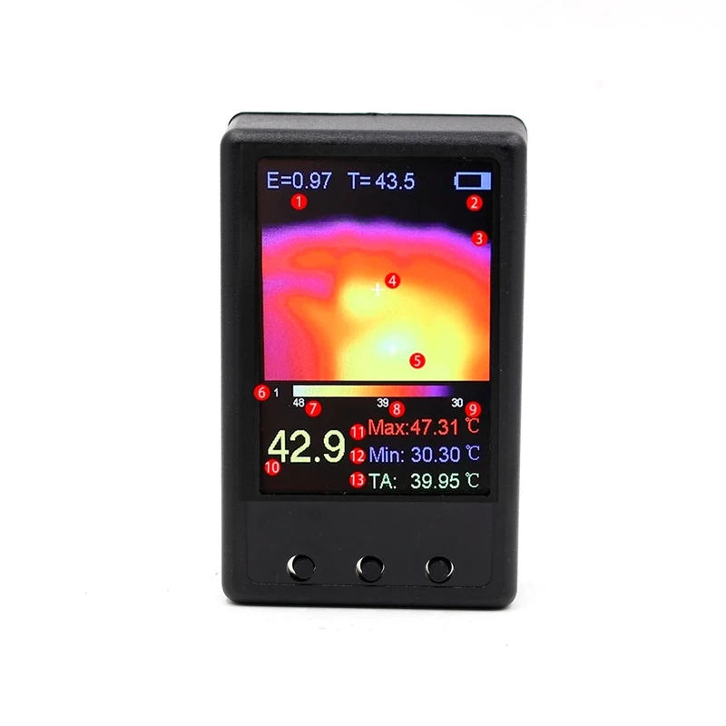 

Portable Temperature Thermal Imager Infrared Handheld Sensor Camera Digital High Precision Detect Thermograph Tester