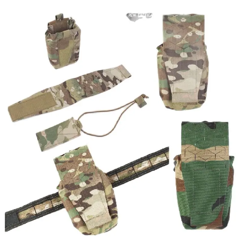 

Outdoor Multipurpose SPUD Pouch Molle Sundries Bag Tactical Belt Interphone Radio Pouch Double 5.56 545 Bag PH54