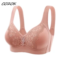 cozok sexy women lingerie bras for push up lace floral bra super padded bralette top wireless underwear small breast size bh
