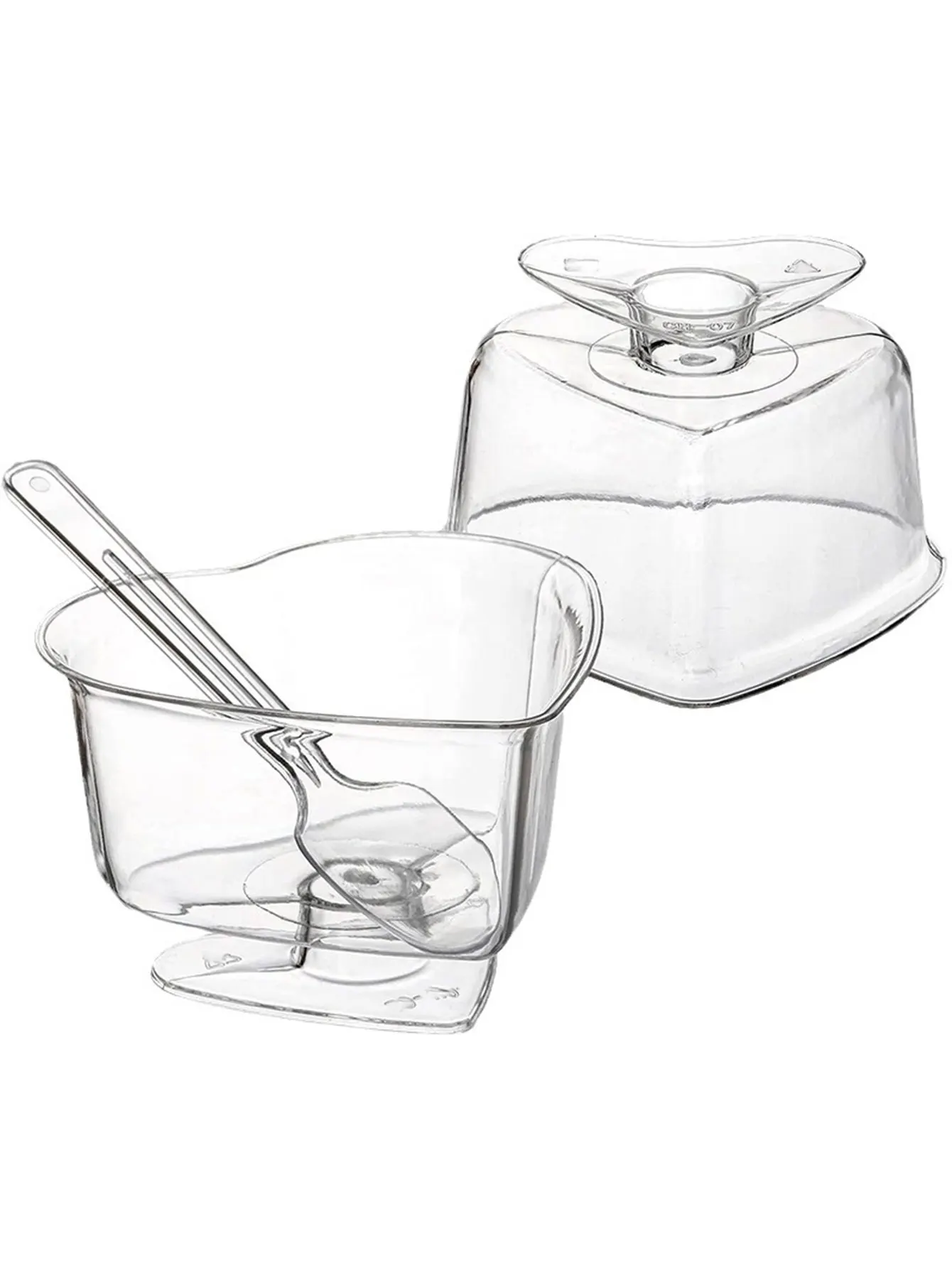 Стеклянные Стаканчики В Форме Сердца Для Пудинга Желе Тирамису Десерта