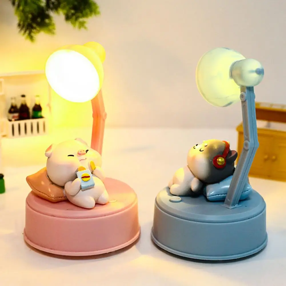 

Practical Table Lamp 4 Styles Eye-caring LED Desk Lamp Student Bedroom Craft Eco-friendly Cartoon Night Light Home Supplies