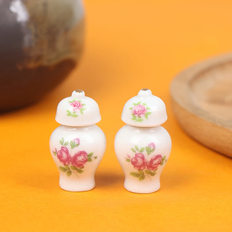 

Doll House Kitchen Ceramic Eating Jar Doll house Miniatures 1:12 Ceramic Pot