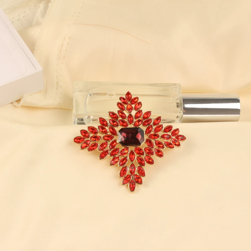 Винтажные броши в стиле барокко со стразами и радужным крестом для женщин мужчин