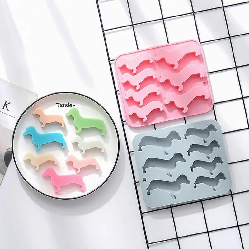 Силиконовые формы для торта такса 7 ячеек форма выпечки и льда пудинга печенья