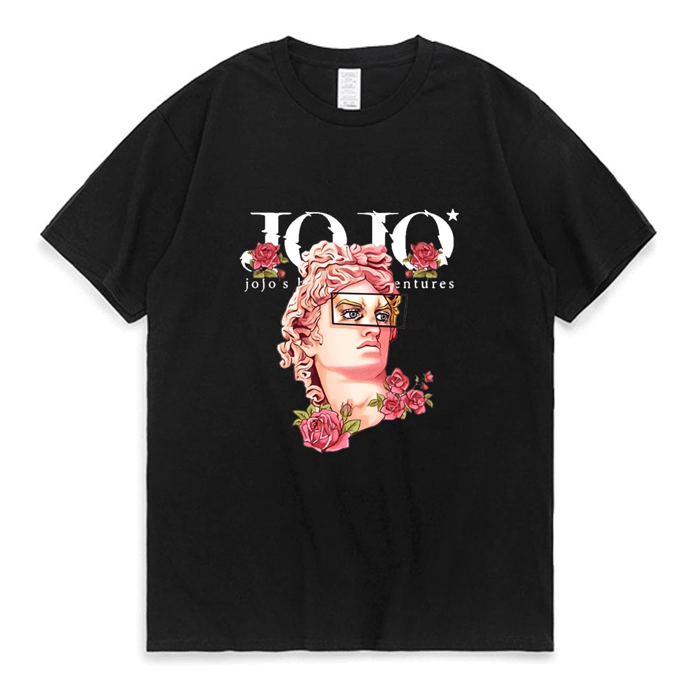 

Japanese Jojo Bizarre Adventure Anime T Shirt Men Women Kawaii Jojo Graphic T-shirt Teens Manga Tee Shirt Short Sleeve Unisex