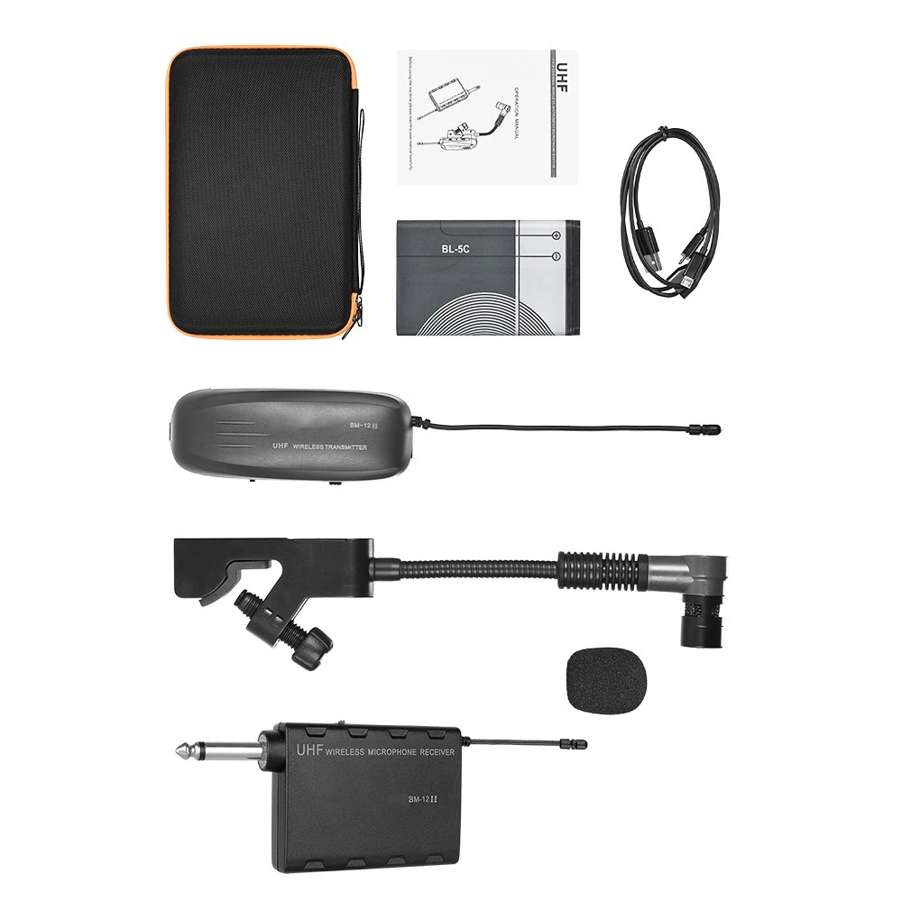 Профессиональный беспроводной приемник Baomic BM-12/V2 UHF микрофонная система и